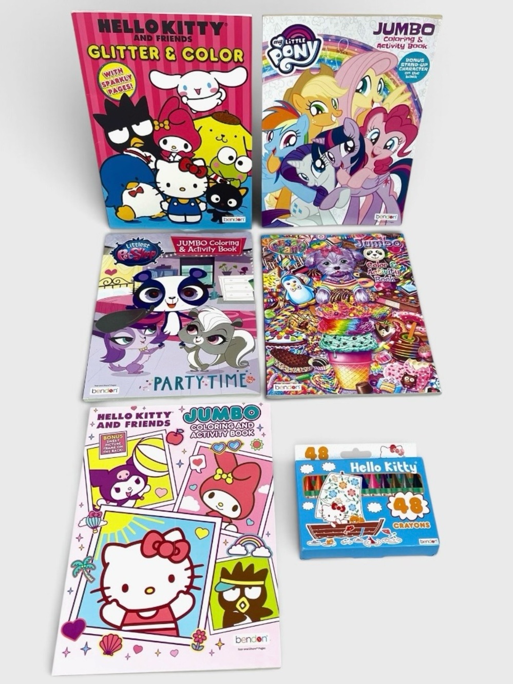 Hello Kitty & Friends Jumbo Coloring and Activity Book Bundle